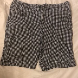 Women’s Shorts Black and White Checkered